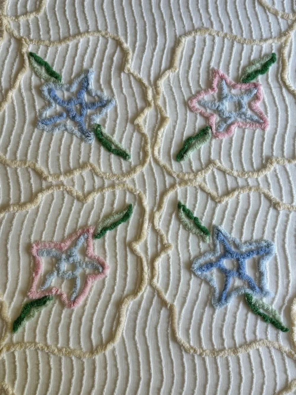 Chenille Bedspread Coverlet vintage chenille